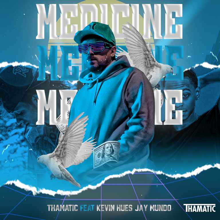 GROOVE MAG CYBERPUNK RAP TRAP 2020: Thamatic works with Kevin Hues and Jay Mundo on spacey, thumping, pumping new Trap beat cure ‘Medicine’